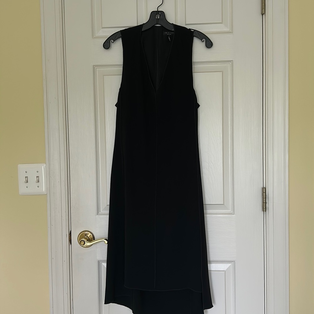 Rag & Bone Size 8 - Black MIDI with Back Cutout